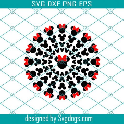 Mickey Mouse Svg, Disney Mandala Svg, Mickey Mandala Svg, Minnie Mandala Svg, Modern Mandala Svg, Disney Svg