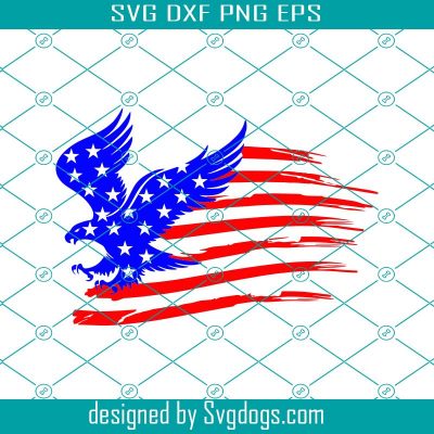 Distressed American Eagle Flag Svg, American Eagle Flag Svg