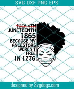 Black Lives Matter Svg, Juneteenth Day My Ancestors Werent Free In 1776 Svg, Juneteenth Svg