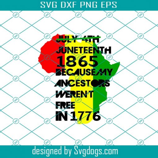 Juneteenth 1865 Svg, Juneteenth Day My Ancestors Werent Free In 1776 Svg, Black African Hands American Pride Gift Black Lives Matter Svg