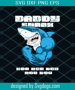 Daddy Shark Doo Doo Doo Svg, Daddy Svg, Daddy Shirt Svg, Daddy Gift Svg, Daddy Birthday Svg, Awesome Daddy Svg, Gift From Parents Svg, Gift From Sibling Svg, Shark Svg