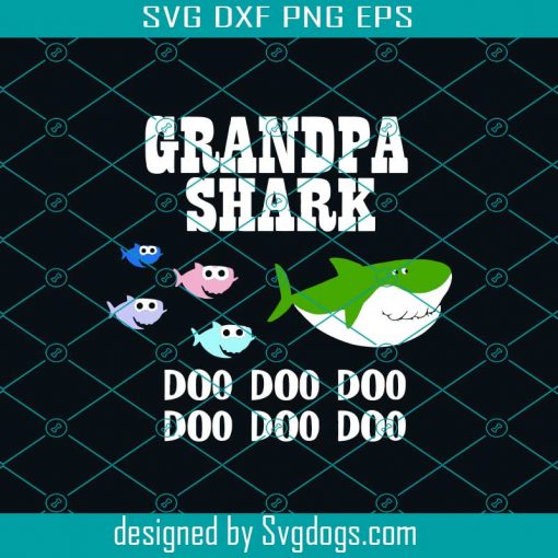 Grandpa Shark Doo Doo Doo Svg, Grandpa Svg, Grandpa Shirt Svg, Grandpa Gift Svg, Awesome Grandpa Svg, Gift From Parents Svg, Gift From Sibling Svg, Shark Svg