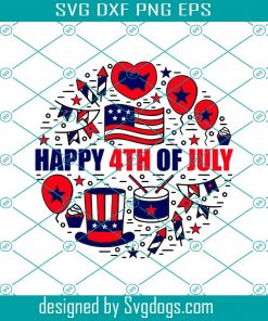 Happy 4th Of July Svg, USA Holiday Svg, 4th Of July Svg, Independence Day Svg
