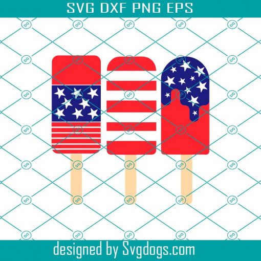 Patriotic 4th Of July Popsicles Svg, 4th Of July Svg, Independence Day Svg, USA Svg, Summer Svg