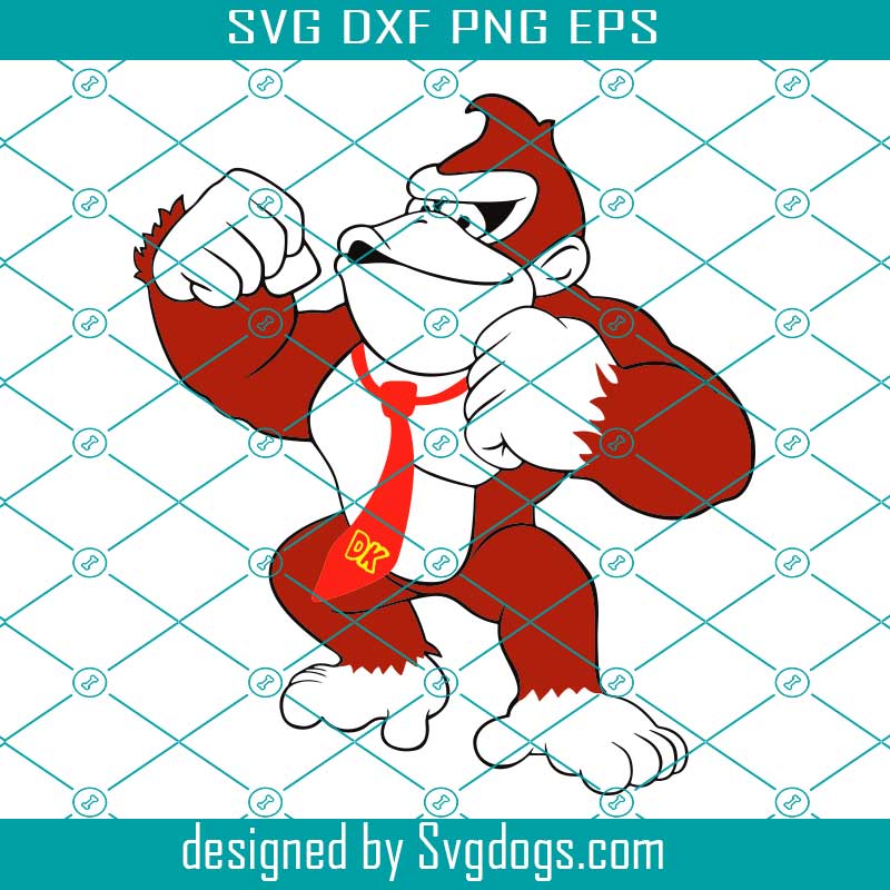 Donkey Kong Svg, Donkey Kong, Svg, Dxf, Eps, Png - SVGDOGS.COM