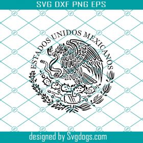 Mexican Eagle Svg, Mexico Svg, Mexico Coat of Arms, Mexico Flag Svg ...