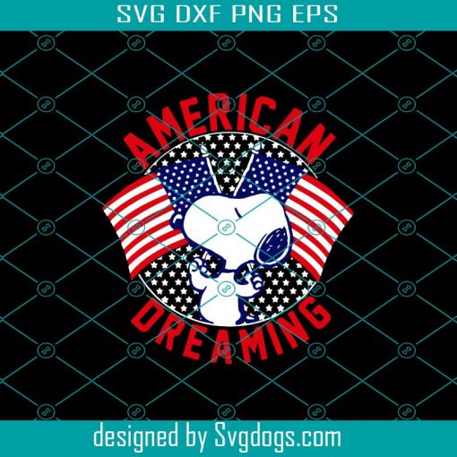 Peanuts American Dreaming Snoopy Svg, Fortnite Svg, 4th Of July Svg, Independence Day Svg, USA Flag Svg