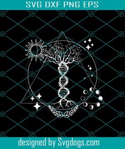 Triangle Moon Phases And Tree Life DNA Svg, Trending Svg, Sun Svg, Tree Life Svg, DNA Svg, Moon Svg, Tree Svg, Esoteric Geometry Svg