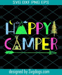 Arrow Camper Happy Camp Svg, Camping Svg, Happy Camp Svg, Arrow Camper Svg, Mountain Svg, Camp Svg, Tree Svg