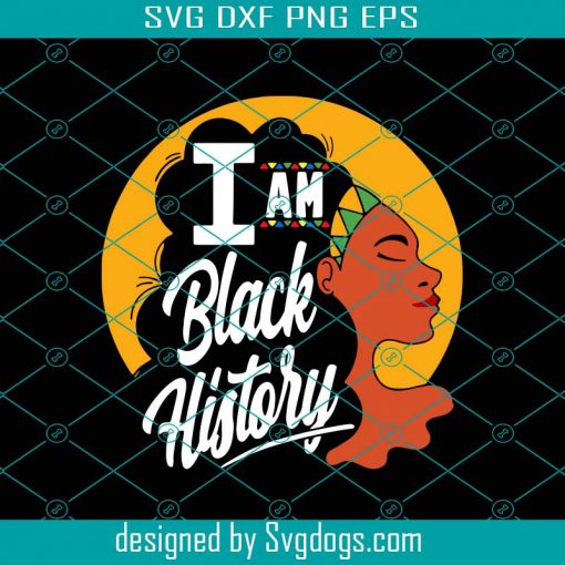 Am Black History Month Gift African American Svg, Girl Svg, Usa Svg