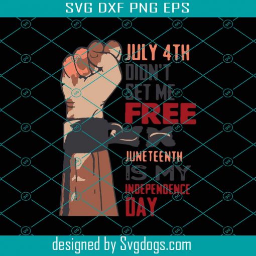 July 4th Svg, July 4th Did Not Set Me Free Juneteenth Is My Independence Day Svg, Juneteenth Svg, Independence Day Svg