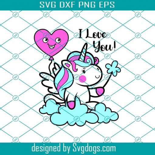 Valentine Unicorn Svg, Valentines Day Gift For Her Svg, Magical Svg, I Love You Svg, Be My Valentine Svg