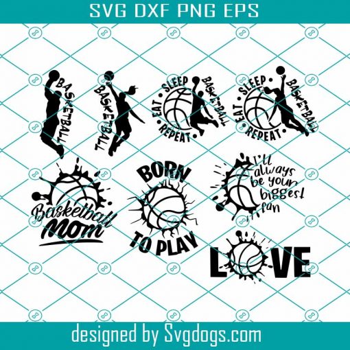 Basketball 8 Svg, Basketball Mom Svg, Born To Play Svg, Love Svg, Sport Svg, Bundle Svg