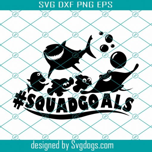 Squadgoals Design In Svg, Png, Fish Svg, Trending Svg