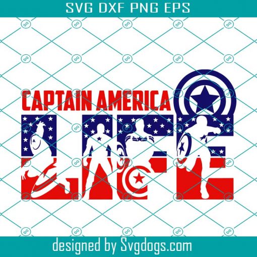 Life Design In Svg, Png, Captain America Svg, Trending Svg