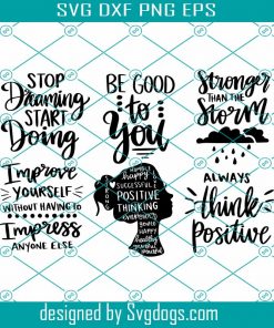 Positive Quotes Svg Bundle, Motivational Quotes Svg, Inspirational Quotes Svg, Life Quotes Svg, Hand-lettered Quotes Svg