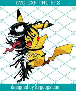 Venom Pikachu Svg, Cartoon Svg, Trending Svg, Disney Svg