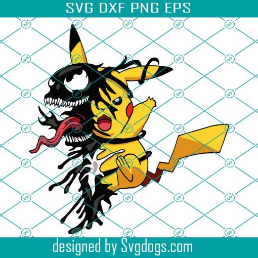 Venom Pikachu Svg, Cartoon Svg, Trending Svg, Disney Svg