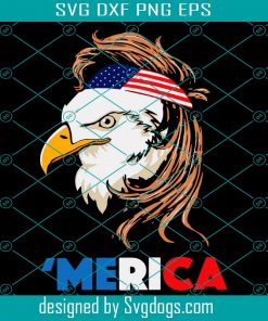 Bald Eagle Mullet 4th Of July Svg, Fourth Of July Svg, Patriotic American Svg, Merican Svg, Independence Day Svg, Memorial Day Svg, USA Patriotic Svg, Patriotic Svg, American Flag Svg