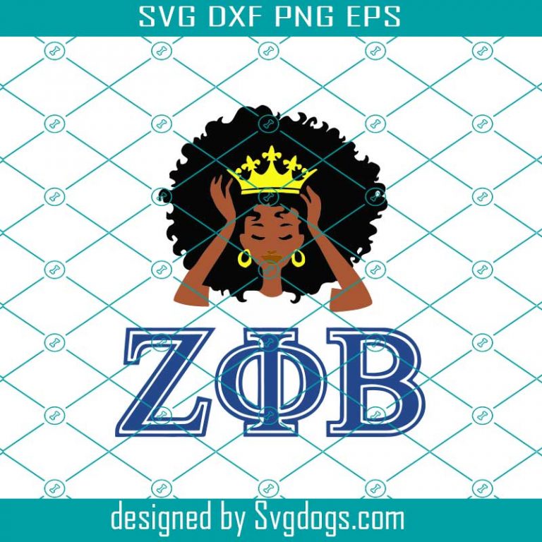 African American Queen Svg, Zeta Svg, 1920 Zeta Phi Beta Svg, Zeta Phi ...