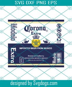 Corona Extra Label Svg, Corona Familiar Label Svg, Corona Svg