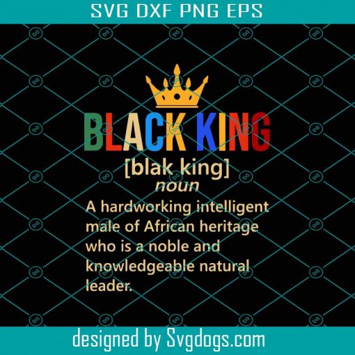 Retro Black King Svg Definition, Melanin Svg, African American Svg, Black Dad Svg, For Black Fathers Svg