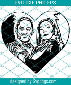 Addams Family Morticia And Gomez Svg, Halloween Svg