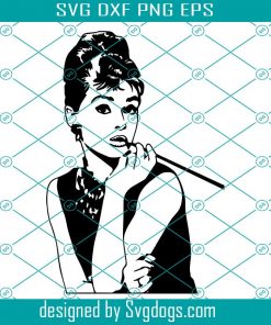 Breakfast At Tiffany’s Audrey Hepburn Svg, Girl Svg, Breakfast Svg