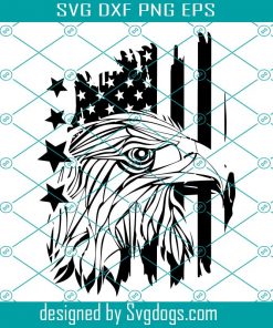 Eagle Through Flag Svg, American Flag Eagle Svg, Fourth Of July Svg, Distressed American Flag Svg