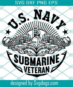 Submarine Svg, US Navy Svg, Submarine Warfare Insignia Svg