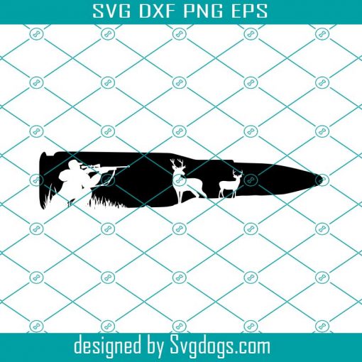 Deer Hunting Svg, Bullet Svg, Gun Svg, Deer Elk Hunter Svg Sniper Svg, For Deer Hunters Svg