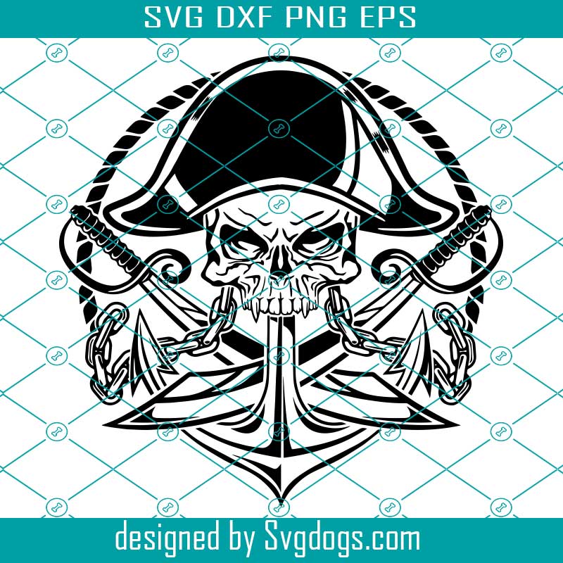 Pirate Svg Flag Crossbones Jolly Roger Pirates Skull And Bones Svg Skull Anchor Svg Svgdogs