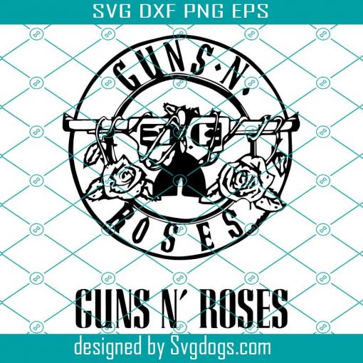 Guns N Roses Logo Svg, Guns N Roses Svg, Flower Svg