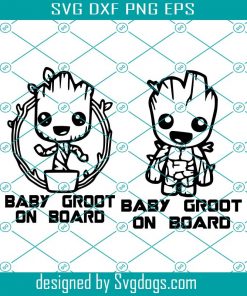 Baby Groot Svg, Baby On Board Svg, Marvel Character Svg, Groot Svg