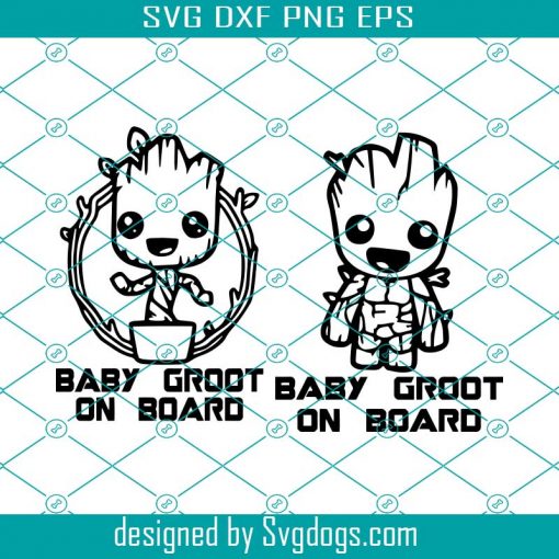 Baby Groot Svg, Baby On Board Svg, Marvel Character Svg, Groot Svg