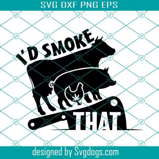 Id Smoke That BBQ Svg, Pig Meat Cuts Svg, Cow Meat Svg, Pig BBQ Grilling Svg, Fathers Day Svg