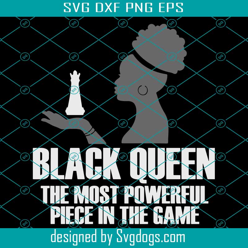 Black Queen the Most Powerful Piece in the Game SVG Chess 