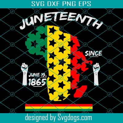 Juneteenth African American Map Svg, Juneteenth Svg