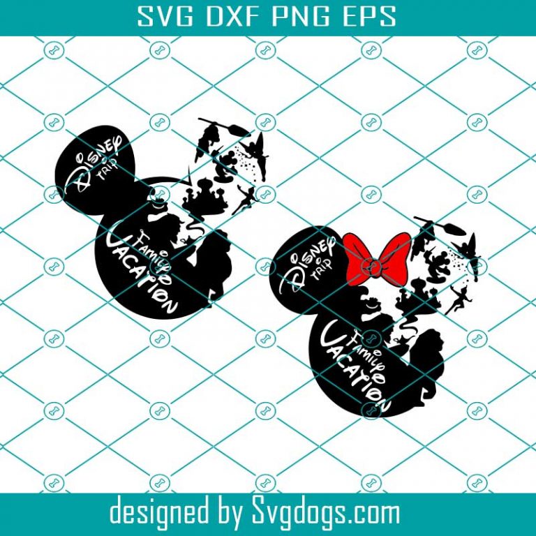 2 Family Vacation Svg, Mickey Svg, Disney Svg