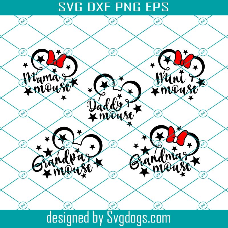 Download 5 Designs For Family In Svg Daddy Mouse Svg Mama Mouse Svg Mini Mouse Svg Svgdogs