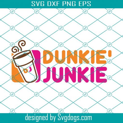 Dunkie Junkie Svg, Halloween svg, Dunkin Donuts Svg, Cute Svg