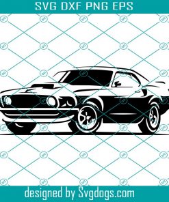 Mustang Svg, Vintage Car Svg, Muscle Car Svg, Retro Car Svg, Hot Rod Svg, Hot Rod Svg, Classic Car Svg