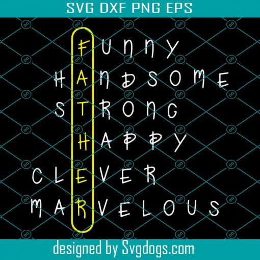 Fathers Day Word Matching Game Svg, Fathers Day Svg, Matching Game Svg, Gift From Family Svg, Funny Svg
