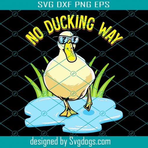 No Ducking Way Adorable Duck Pun Duckling Svg, Animal Lover Svg, Pet Lover Svg, Cool Gift Svg, Happy Gift Svg