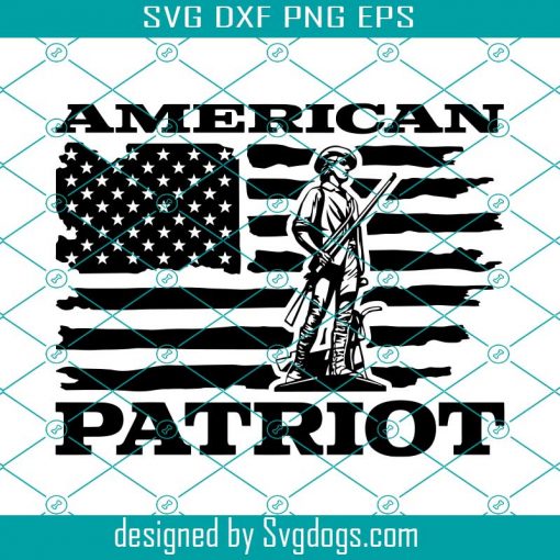 American Patriot Gun AR15 Freedom America USA Svg, US Svg