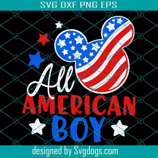 All American Boy Svg, Mickey USA Flag Svg, Mickey America Svg, Mickey Stars Stripes Svg, 4th Of July Mickey Svg