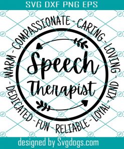 Speech Therapist Svg, Speech Therapy Svg, ST Svg , Therapist Svg, Coworker Svg, Therapist Gift Svg