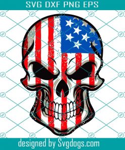 Skeleton Svg, Skull Svg, American Flag Svg, Usa Svg, 4th July America Svg