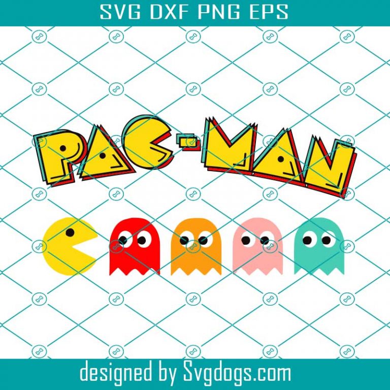 Pac Man Svg, Pacman Svg, Gaming Svg, Retro Svg, Arcade Svg - SVGDOGS.COM