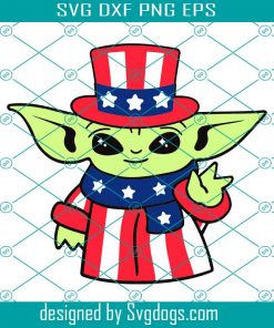 4th Of July Baby Yoda Svg, USA Svg, America Svg, Independence Day Svg